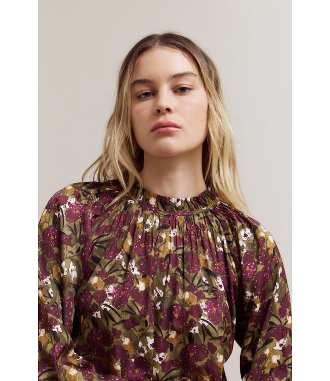 Zariyah Balloon Sleeve Blouse Top