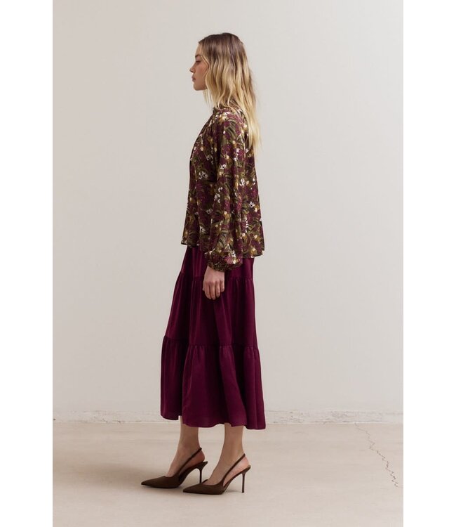 Zariyah Balloon Sleeve Blouse Top