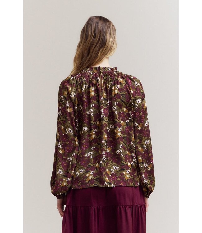 Zariyah Balloon Sleeve Blouse Top