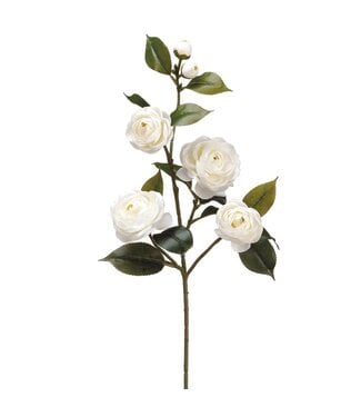 29.5 Inch Camellia Spray White