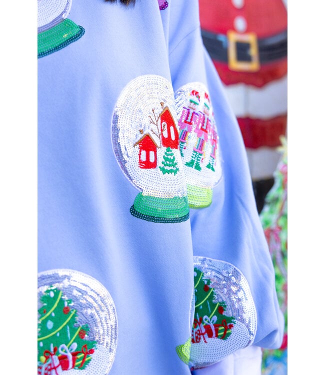 Hannah Christmas Snow Globe Sweatshirt
