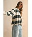 Aria Long Sleeve Wide Panel Knitted Shirt