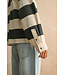 Aria Long Sleeve Wide Panel Knitted Shirt
