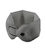 Inflating Neck Pillow with Case/Pump Dark Gray