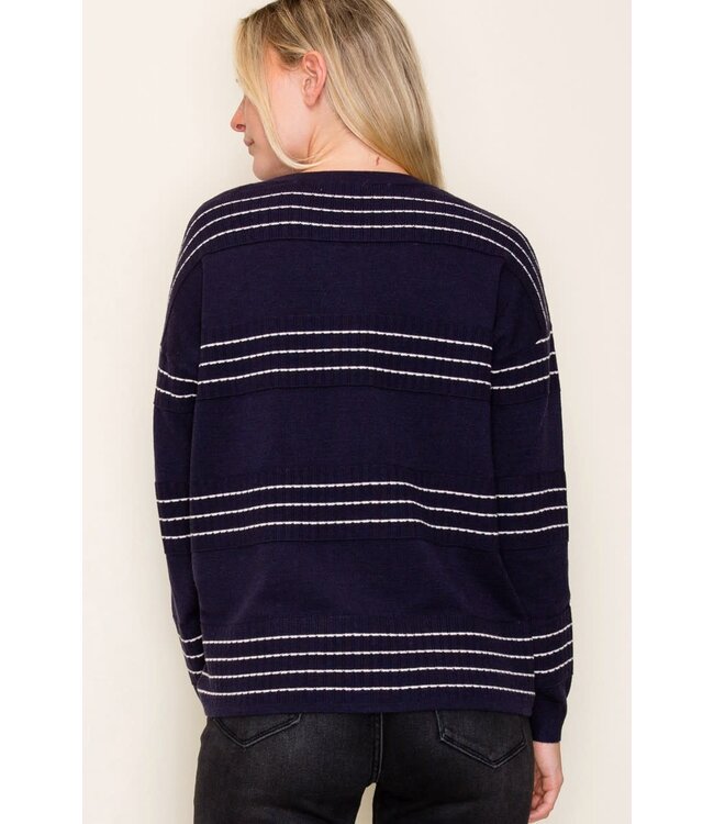 Fiona Stitch Striped Sweater