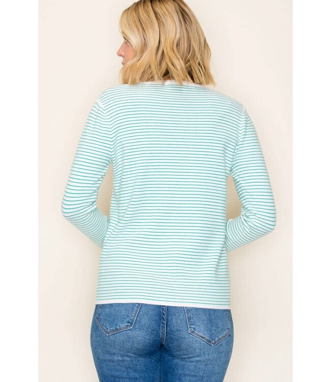 Hannah Basic Pinstriped Sweater