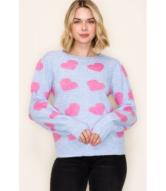 Iris Valentine Heart Sweater