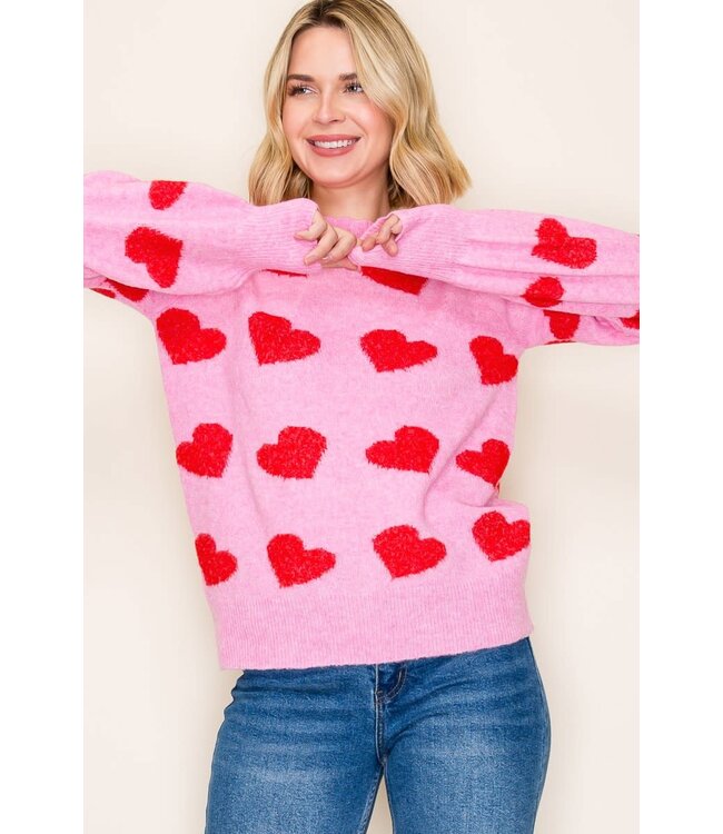 Iris Valentine Heart Sweater