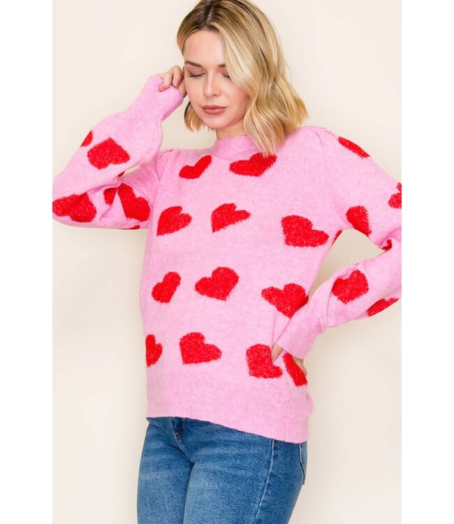 Iris Valentine Heart Sweater