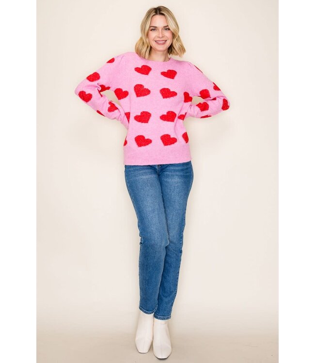 Iris Valentine Heart Sweater