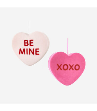 Flocked Conversation Heart Jumbo - Sold Individually