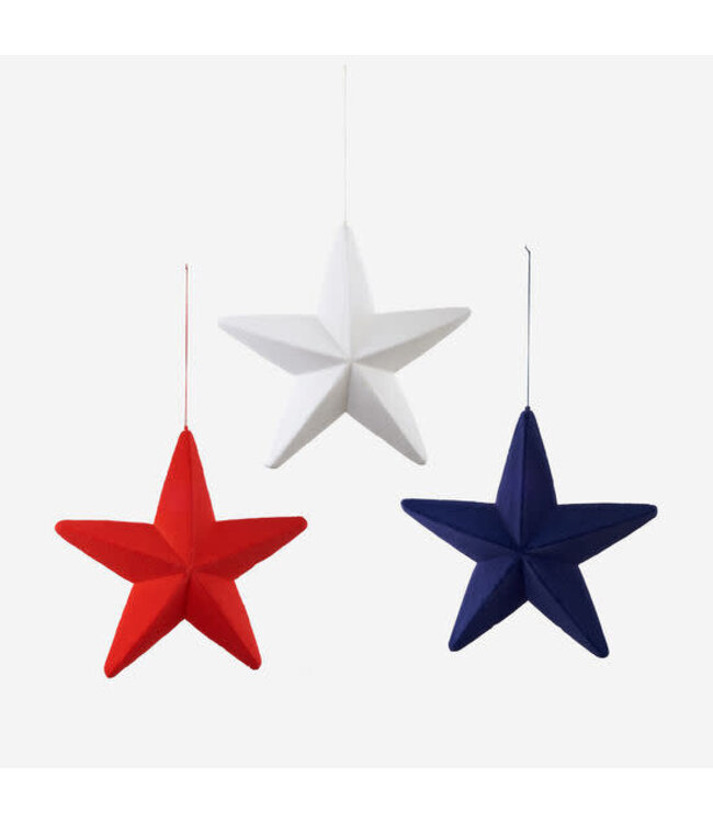 19" Flocked Star - Sold Individually