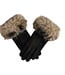 Fur Cuff Ultra Suede Gloves