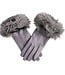 Fur Cuff Ultra Suede Gloves
