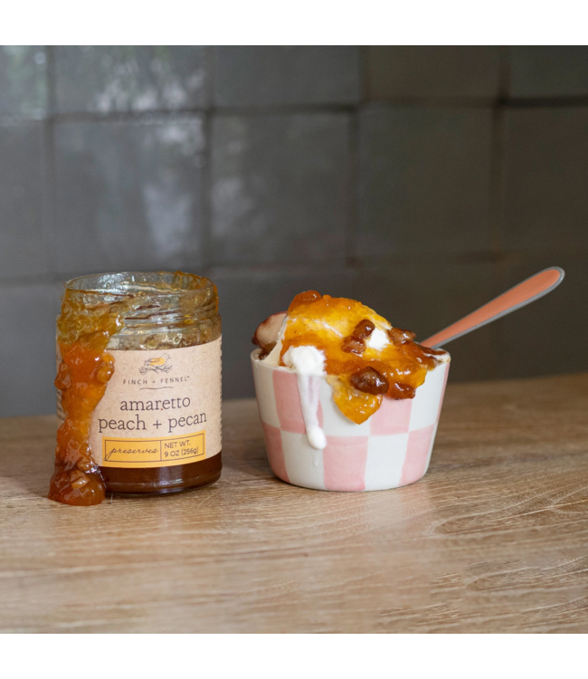 FINCH + FENNEL Amaretto Peach Pecan Preserves