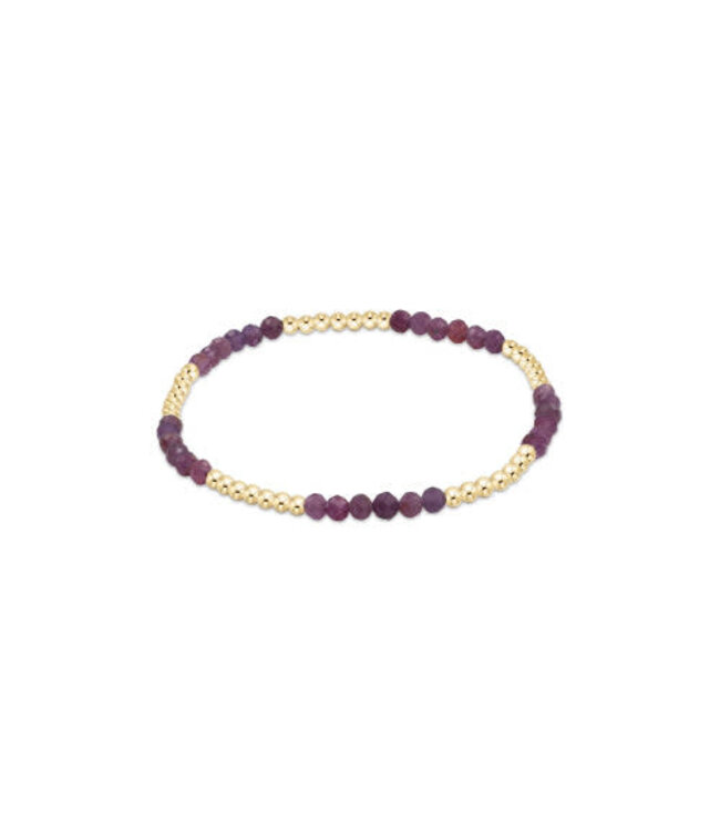 ENEWTON Blissful Pattern 2.5mm Bead Bracelet - Ruby
