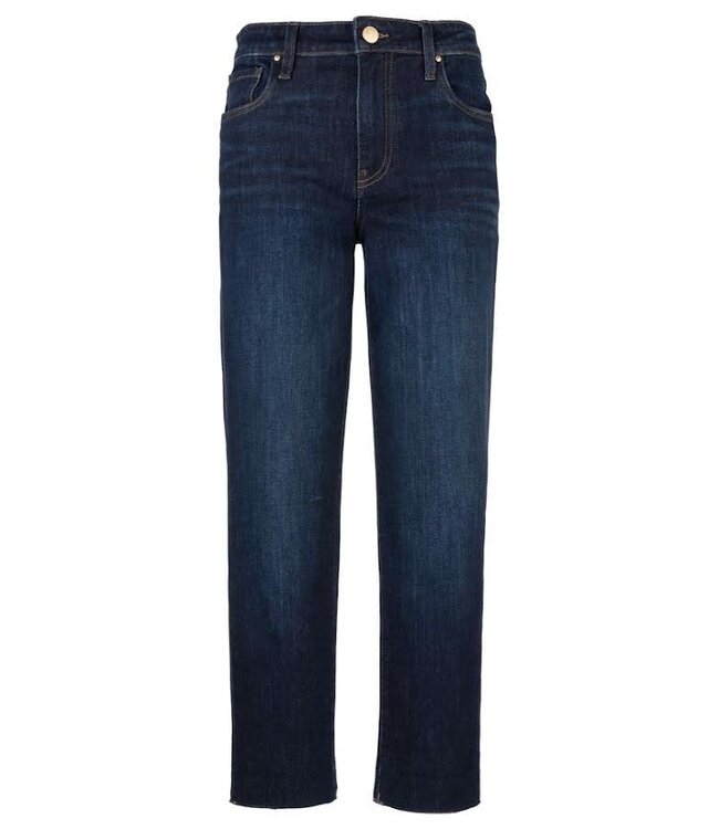 KUT FROM THE KLOTH Reese High Rise Fab Ab Ankle Straight Raw Hem