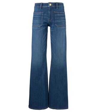 KUT FROM THE KLOTH Ana High Rise Flare With Patch Pockets Reg Hem