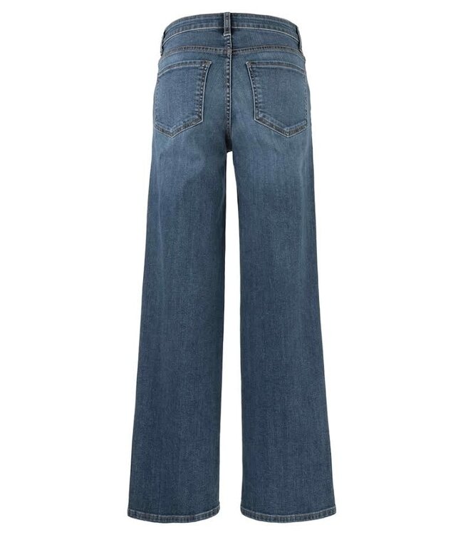 KUT FROM THE KLOTH Jodi High Rise Straight Leg 4 Front Pockets Inset