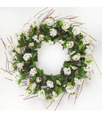 White Snowball Wreath