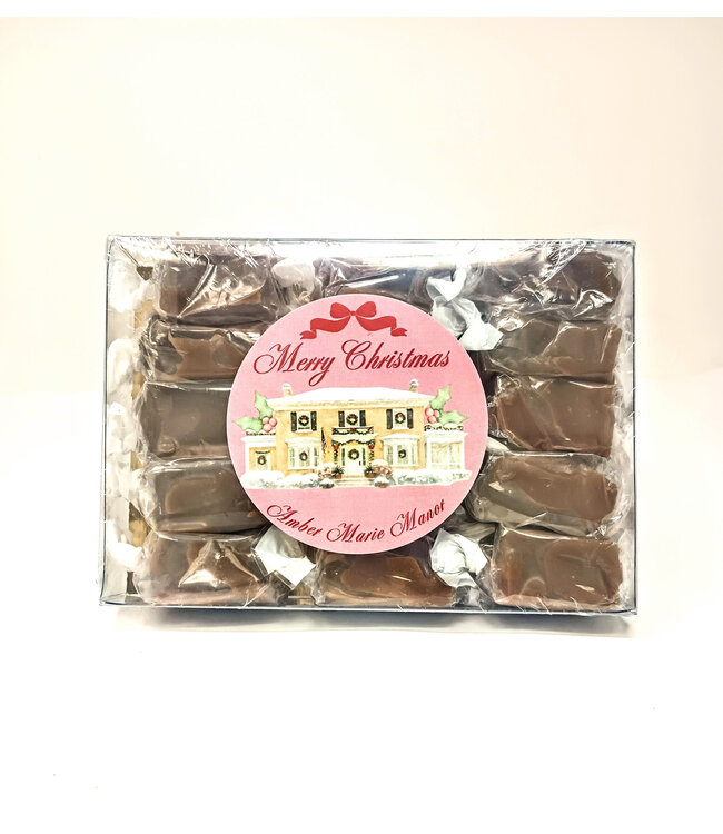 15 Piece Gift Box Caramels - Merry Christmas Amber Marie Manor
