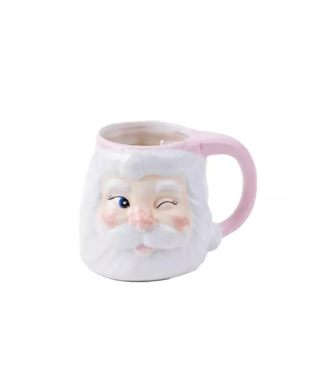 Sweet Grace Holiday Santa Mug Candle