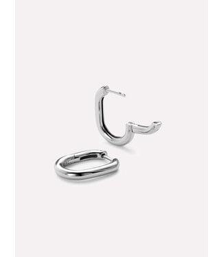 Silver Hoop Earrings - Rox Small Silver