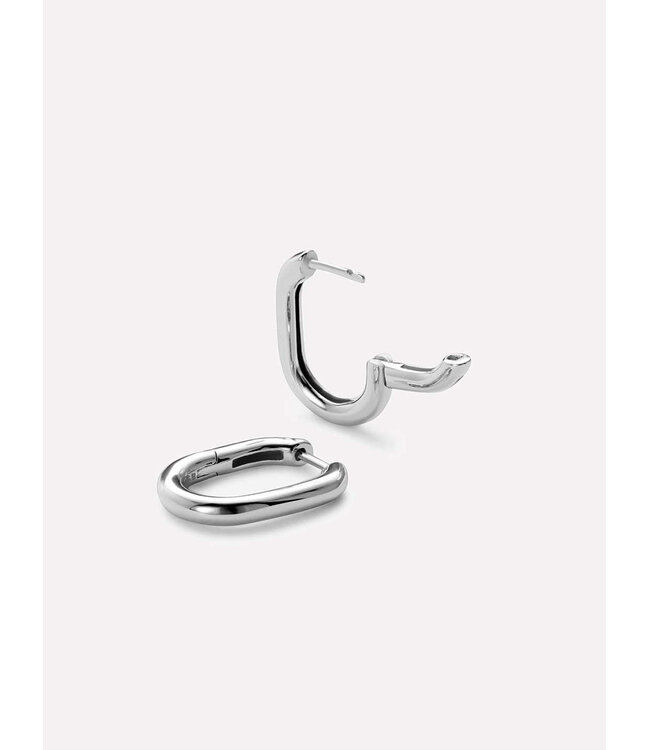 Silver Hoop Earrings - Rox Small Silver