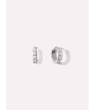 Huggie Hoop Earrings - Suzanne Silver