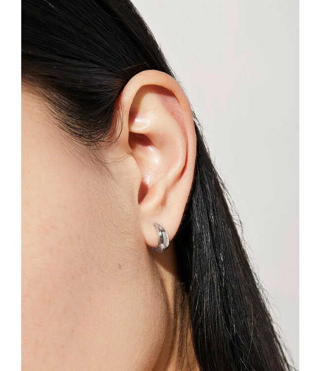 Bold Huggie Hoops - Nate Silver