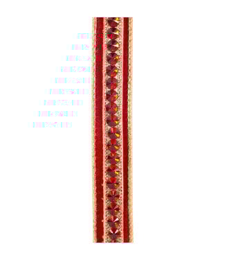 Jeweled Center Plush Velvet Deluxe Metallic Dupioni Backed Wired Edge Ribbon