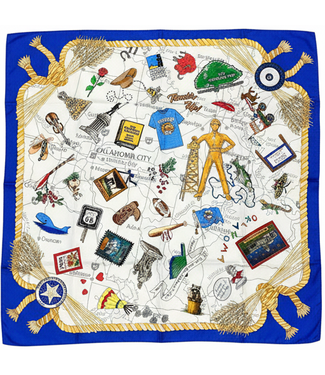 State of Oklahoma Silk Scarf