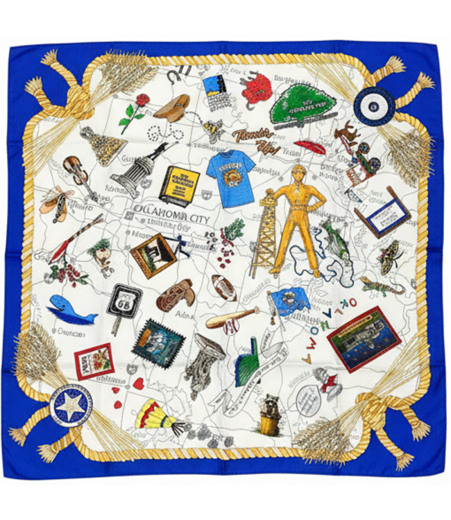 State of Oklahoma Silk Scarf