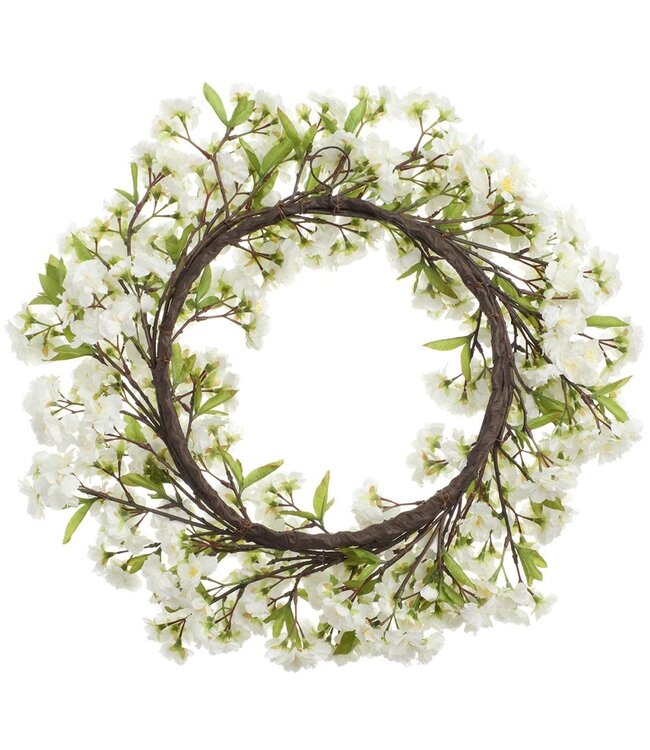 24 Inch Cherry Blossom Wreath