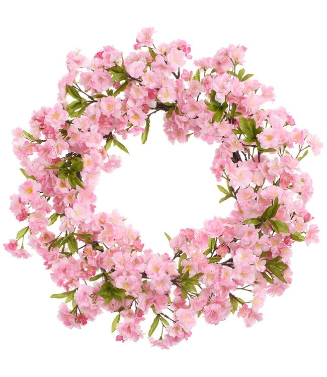 24 Inch Cherry Blossom Wreath