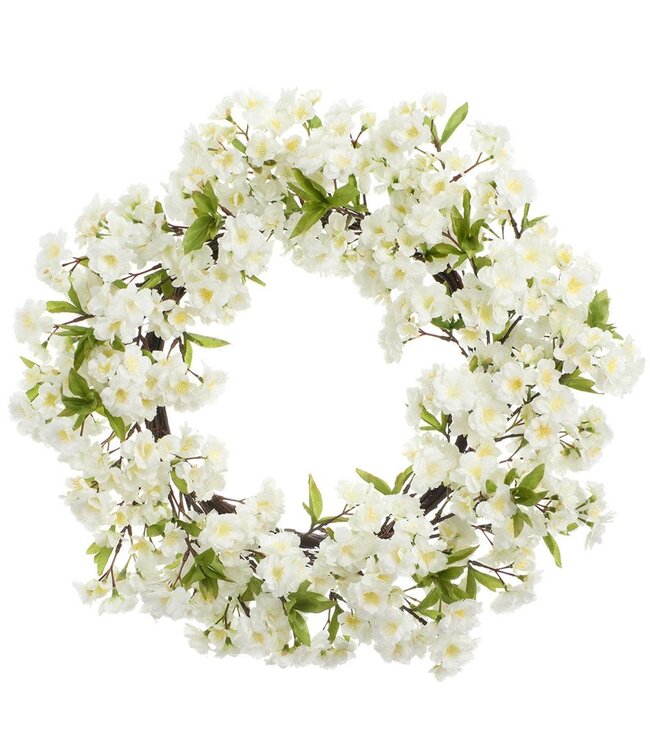 24 Inch Cherry Blossom Wreath