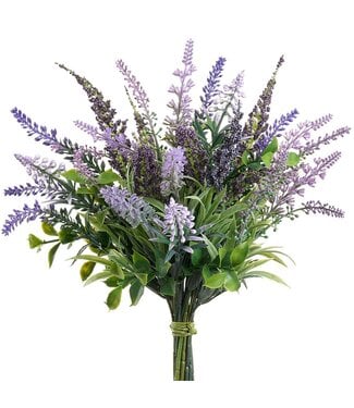 12 Inch Lavender/Muscari Bouquet  - Lavender Purple