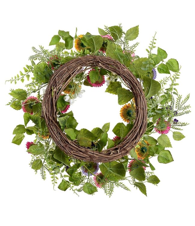 22'' Calendula Wreath Mixed