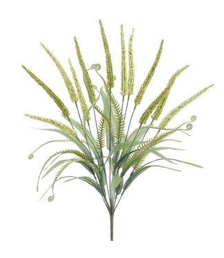 23 Inch Foxtail Bush Green Two Tone