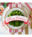 HESTER & COOK Red Merry Christmas Banner Table Accent