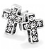 BRIGHTON Starry Night Cross Mini Post Earrings - Silver
