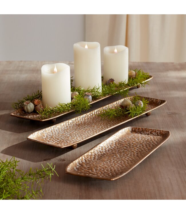 Metal Decorative Tray - Sold Individually