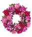 26" Peony/Sedum Wreath Beauty Boysenberry