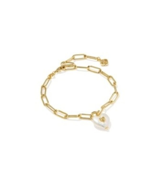 KENDRA SCOTT Sasha Heart Delicate Chain Bracelet
