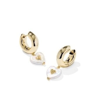 KENDRA SCOTT Sasha Heart Huggie Earrings