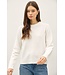 Bella Wool Blend Classic Crewneck Sweater Top