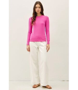 Harper Viscose Crew Neck Soft Knit Sweater