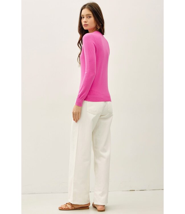 Harper Viscose Crew Neck Soft Knit Sweater