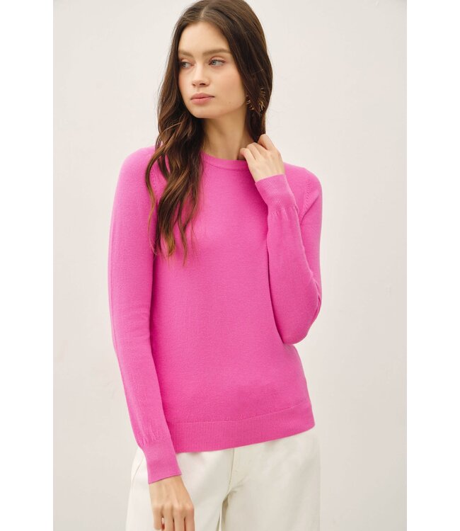 Harper Viscose Crew Neck Soft Knit Sweater