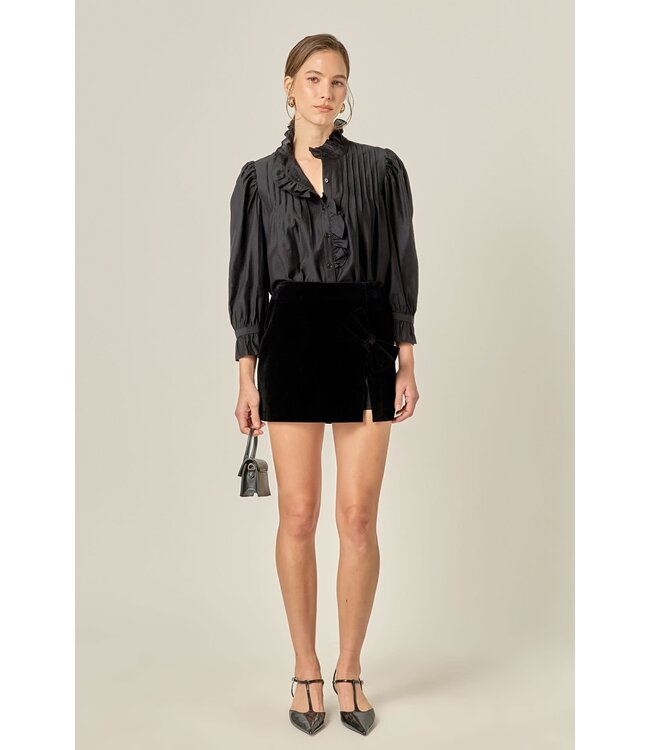 Naomi Ruffle Detailed Blouse